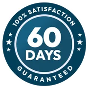 60-day money-back guarantee seal